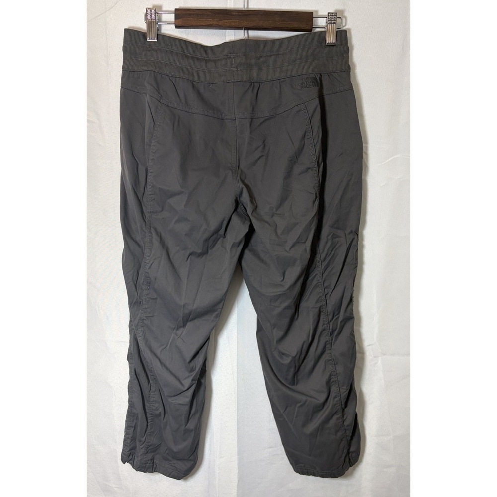 The North Face Womens Capri Cropped Pants Grey Drawstring Nylon Size M - Picture 7 of 16